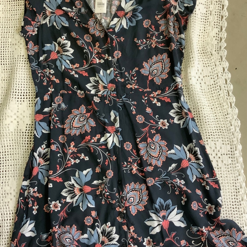 Loft Button down dress. New with tags